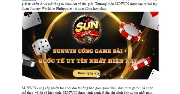 game bài quốc tế - Sunwin