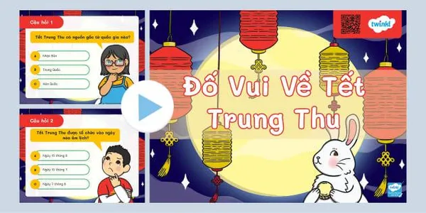 game trắc nghiệm - Đố vui trung thu